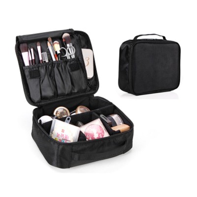 Portable makeup brush large capacity color makeup tool dustproof hand brush cosmetic bag